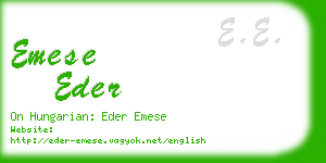emese eder business card